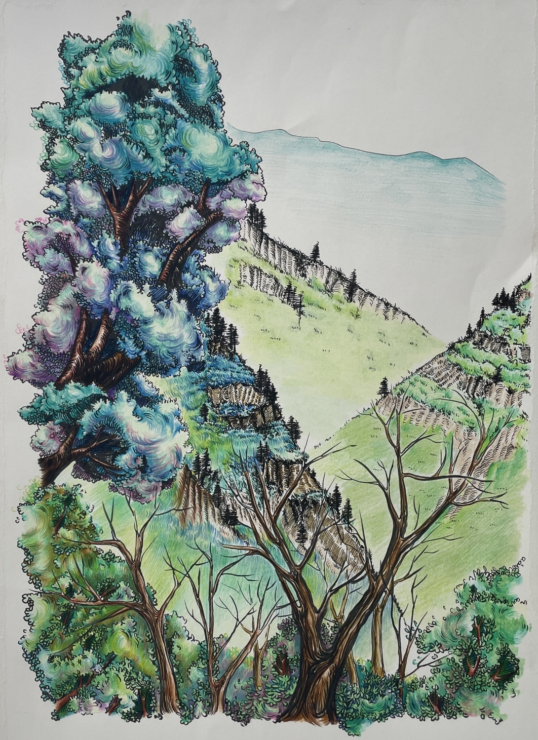 赵灵芝《树隐山群》.jpg 赵灵芝《树隐山群》.jpg