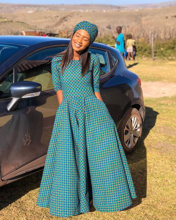 Best South African Wedding Shweshwe Dresses Ideas – African10
