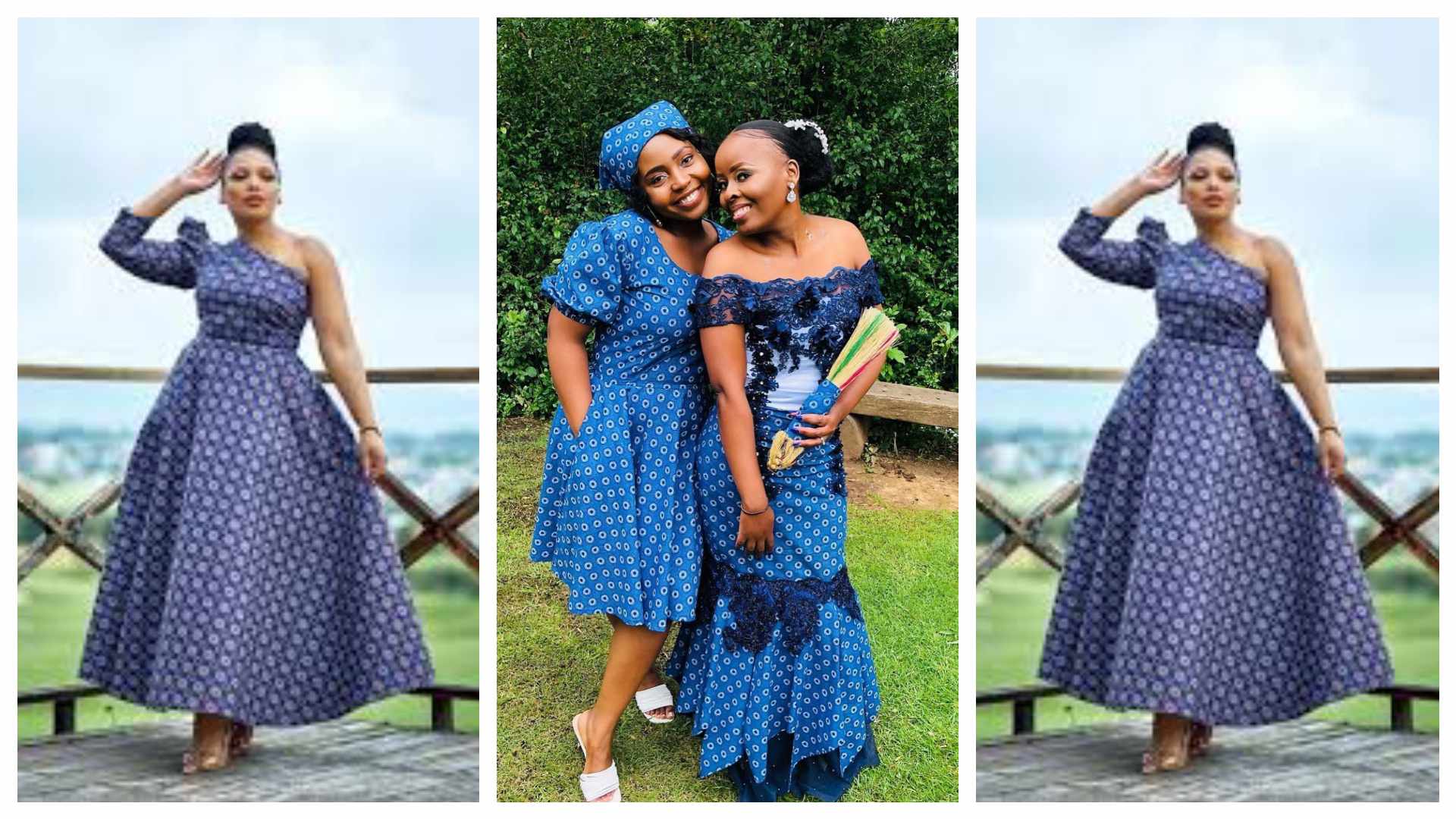 Lovely Tswana Shweshwe Wedding Dresses For Women African10 